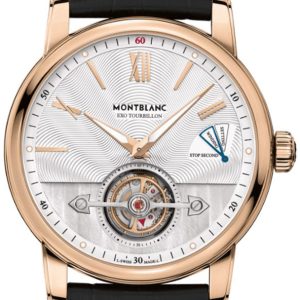 Montblanc 4810 Herrklocka 114864 Silverfärgad/Läder Ø42 mm