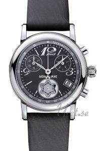 Montblanc Damklocka 102355 Star Small Chronograph Svart/Textil Ø32 mm