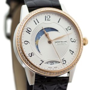 Montblanc Damklocka 112499 Boheme Vit/Läder Ø34 mm