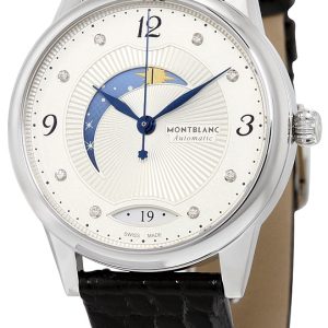 Montblanc Damklocka 112512 Boheme Vit/Läder Ø34 mm