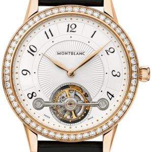 Montblanc Damklocka 114736 Boheme Vit/Läder Ø38 mm