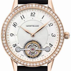 Montblanc Damklocka 114737 Boheme Vit/Läder Ø38 mm