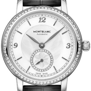 Montblanc Damklocka 118534 Star Vit/Läder Ø32 mm