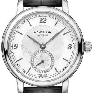 Montblanc Damklocka 118536 Star Vit/Läder Ø32 mm