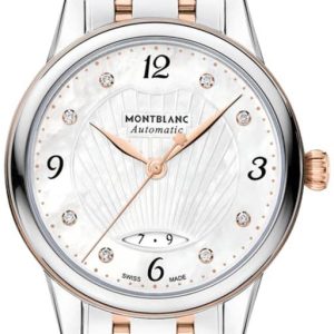 Montblanc Damklocka 119098 Boheme Vit/18 karat roséguld Ø28 mm