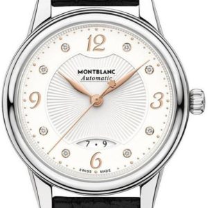 Montblanc Damklocka 119918 Boheme Vit/Läder Ø30 mm