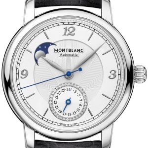 Montblanc Damklocka 119959 Star Silverfärgad/Läder Ø36 mm