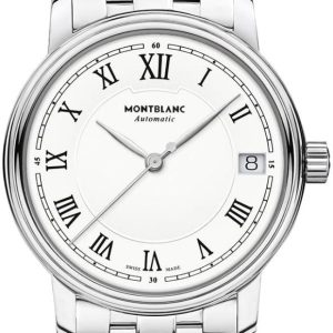 Montblanc Damklocka 124783 Tradition Vit/Stål Ø32 mm