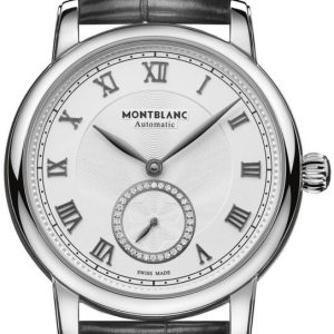 Montblanc Damklocka 126110 Star Legacy Silverfärgad/Läder Ø36 mm