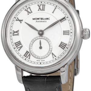 Montblanc Damklocka 126111 Star Legacy Silverfärgad/Läder Ø32 mm