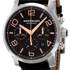 Montblanc Herrklocka 101548 Timewalker Chronograph Svart/Läder Ø43