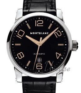 Montblanc Herrklocka 101551 Timewalker XL Svart/Läder Ø42 mm