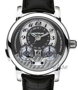 Montblanc Herrklocka 102333 Star Silverfärgad/Läder Ø43 mm