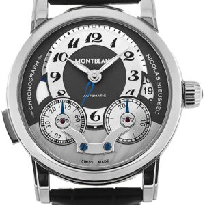 Montblanc Herrklocka 102337 Nicolas Rieussec Flerfärgad/Läder Ø43