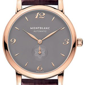 Montblanc Herrklocka 107075 Star Grå/Läder Ø39 mm