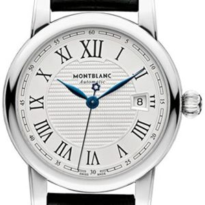 Montblanc Herrklocka 107114 Star Silverfärgad/Läder Ø39 mm