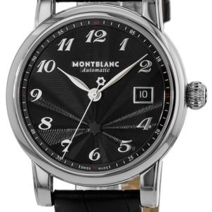 Montblanc Herrklocka 107314 Star Svart/Läder Ø40 mm