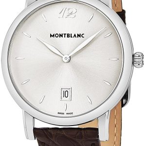 Montblanc Herrklocka 108770 Star Silverfärgad/Läder Ø39 mm