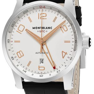 Montblanc Herrklocka 109136 Timewalker Silverfärgad/Läder Ø42 mm