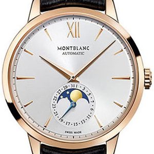 Montblanc Herrklocka 111185 Heritage Vit/Läder Ø39 mm