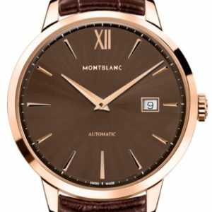 Montblanc Herrklocka 111875 Meisterstück Brun/Läder Ø39 mm