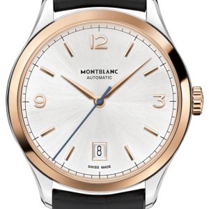 Montblanc Herrklocka 112521 Meisterstück Silverfärgad/Läder Ø38 mm