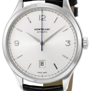 Montblanc Herrklocka 112533 Meisterstück Silverfärgad/Läder Ø40 mm