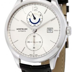 Montblanc Herrklocka 112540 Meisterstück Silverfärgad/Läder Ø41 mm