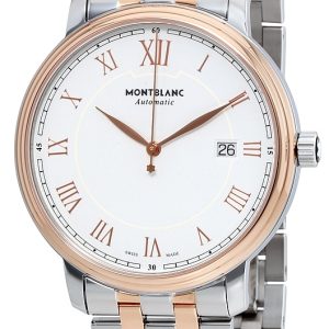 Montblanc Herrklocka 114337 Tradition Vit/18 karat roséguld Ø40 mm