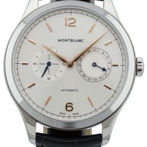 Montblanc Herrklocka 114872 Meisterstück Silverfärgad/Läder Ø40 mm