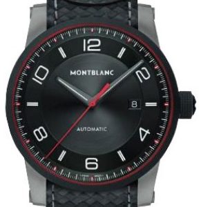 Montblanc Herrklocka 114878 Timewalker Svart/Läder Ø42 mm