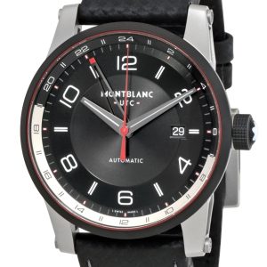 Montblanc Herrklocka 115080 Timewalker Svart/Läder Ø42 mm