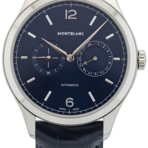 Montblanc Herrklocka 116244 Heritage Blå/Läder Ø40 mm