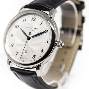 Montblanc Herrklocka 116511 Star Silverfärgad/Läder Ø42 mm