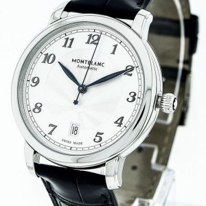 Montblanc Herrklocka 117574 Star Silverfärgad/Läder Ø39 mm