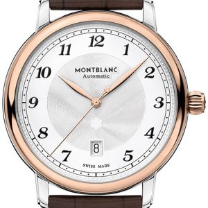 Montblanc Herrklocka 117576 Star Legacy Silverfärgad/Läder Ø42 mm