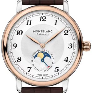 Montblanc Herrklocka 117580 Star Legacy Silverfärgad/Läder Ø42 mm