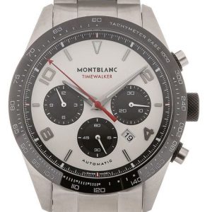 Montblanc Herrklocka 118490 Timewalker Vit/Stål Ø43 mm