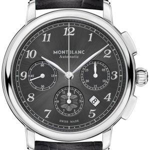 Montblanc Herrklocka 118515 Star Grå/Läder Ø42 mm