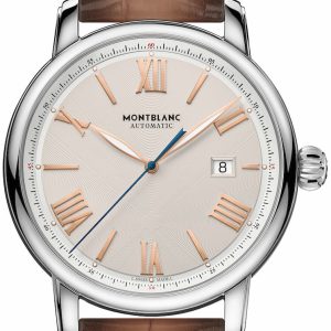 Montblanc Herrklocka 126104 Star Antikvit/Läder Ø43 mm