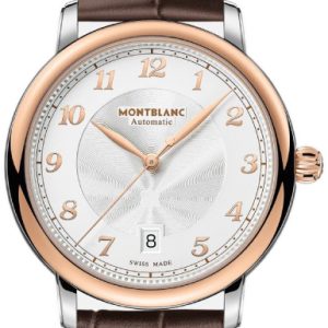 Montblanc Herrklocka 128683 Star Legacy Silverfärgad/Läder Ø42 mm