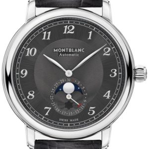 Montblanc Herrklocka 128908 Star Legacy Grå/Läder Ø42 mm