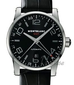 Montblanc Herrklocka 36065 Timewalker GMT Svart/Läder Ø42 mm