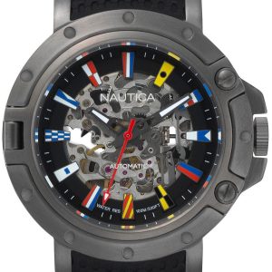 Nautica 99999 Herrklocka NAPPRH011 Svart/Gummi Ø44 mm