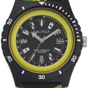 Nautica 99999 Herrklocka NAPSRF007 Svart/Gummi Ø46 mm