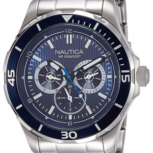 Nautica Analog Herrklocka NAI16528G Blå/Stål Ø44 mm