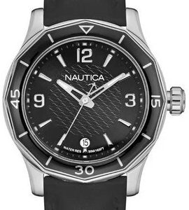 Nautica Damklocka NAD12539L Svart/Gummi Ø36 mm