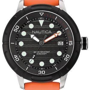 Nautica Herrklocka A16598G NMX Svart/Resinplast Ø49 mm