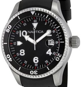 Nautica Herrklocka A19527G Nst Svart/Gummi Ø46 mm