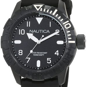 Nautica Herrklocka NAD10081G Svart/Gummi Ø44 mm